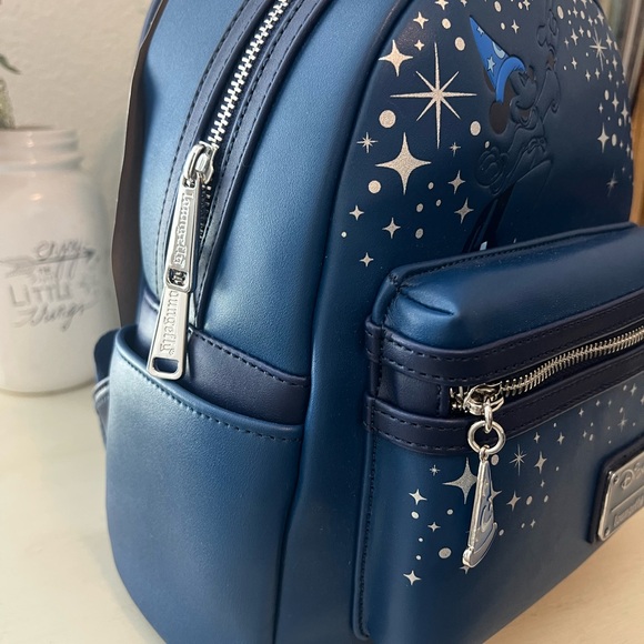 Loungefly Blue Fantasia Sorcerer Mickey Backpack main image 3